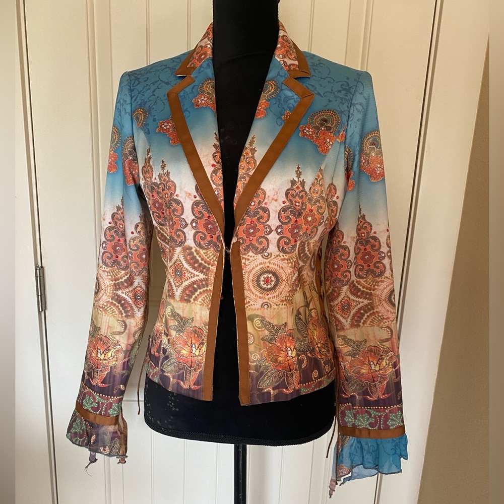 Boho Chic Printed Blazer